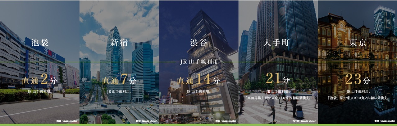 JR山手線「目白」駅より