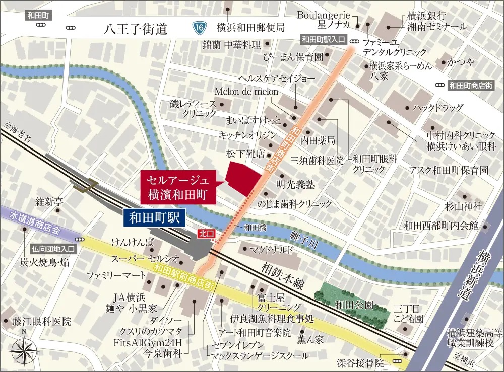 現地案内図