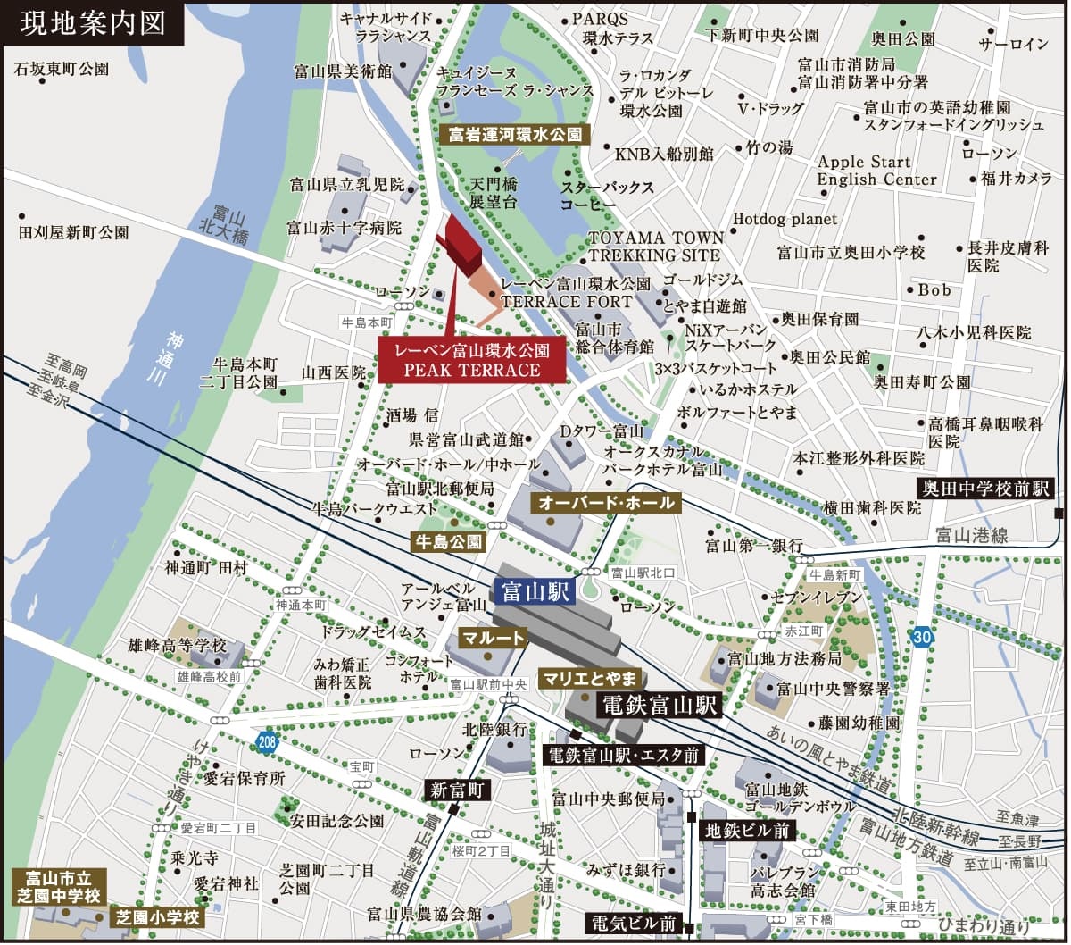 現地案内図