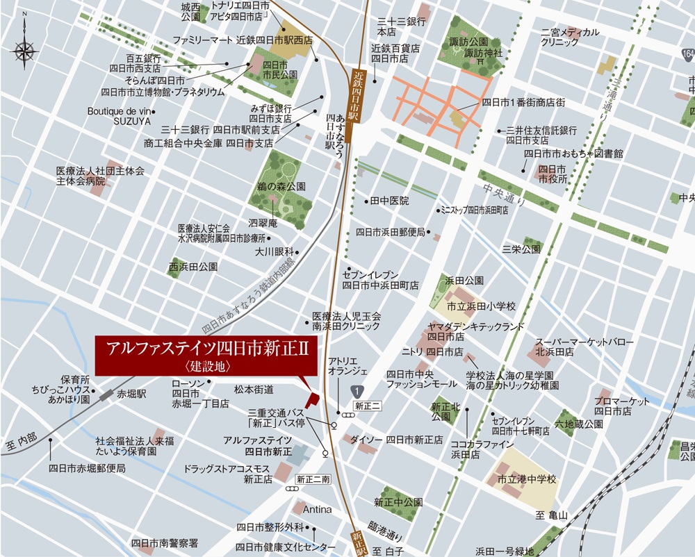 建設予定地案内図