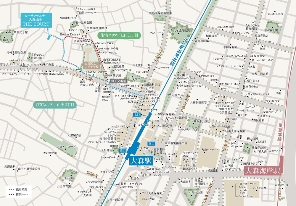 現地インフォメーションサロン案内図(ザ・コート)