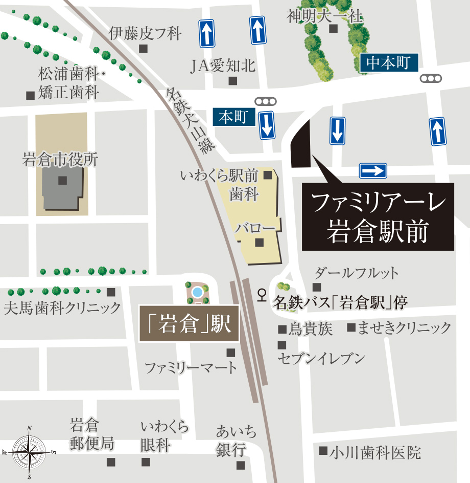 現地周辺拡大図