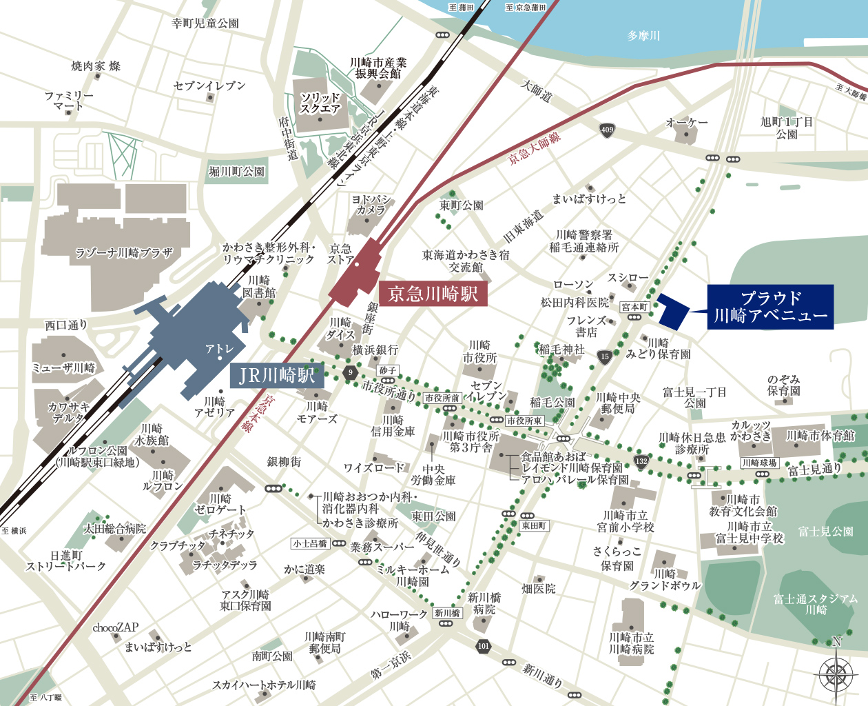 現地案内図