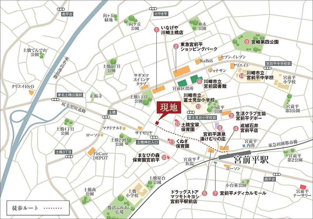 現地案内図