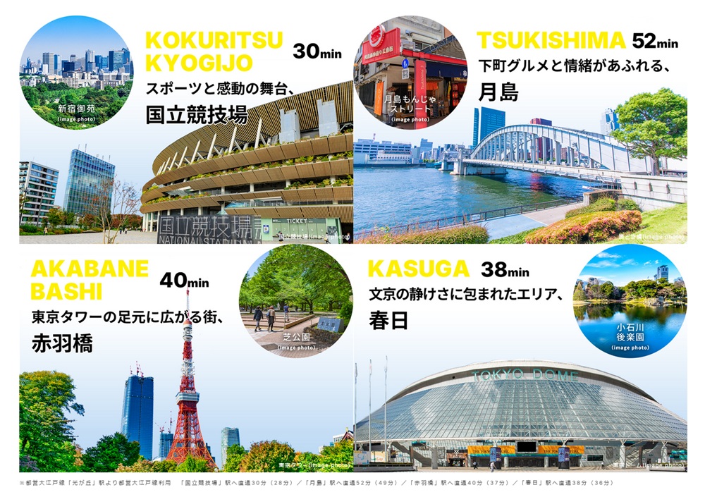 OEDO LINE 東京の魅力に直通アクセスする都営大江戸線