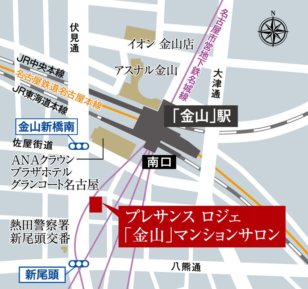 マンションサロン案内図