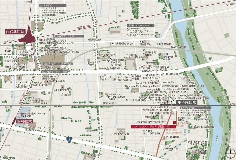 現地案内図