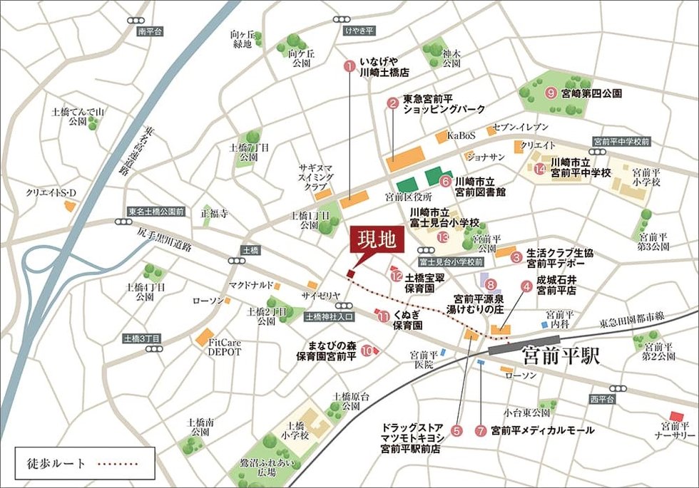 現地案内図