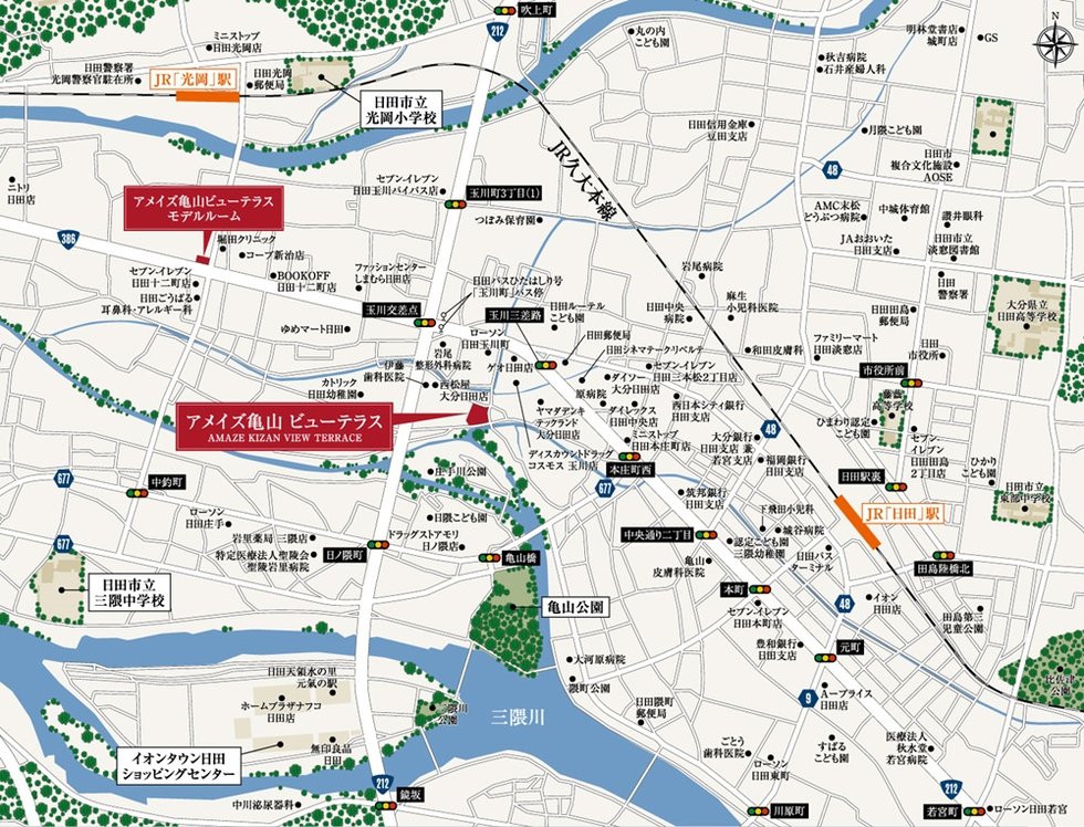 現地案内図・モデルルーム案内図