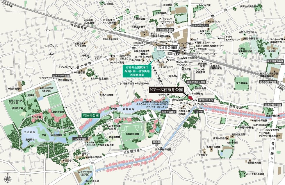 現地案内図(広域)