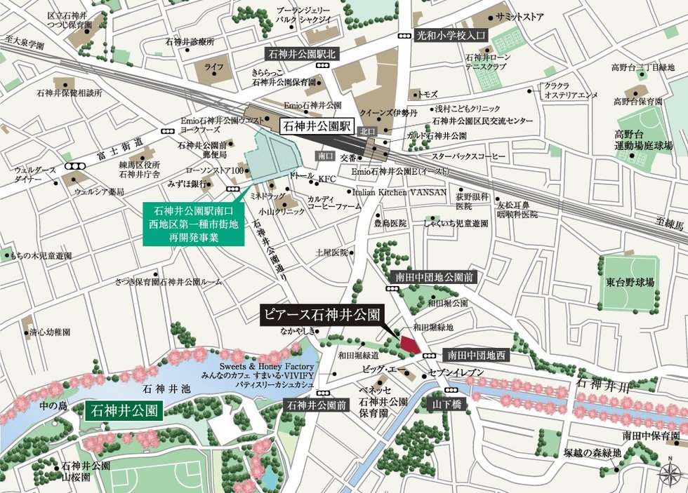 現地案内図(狭域)