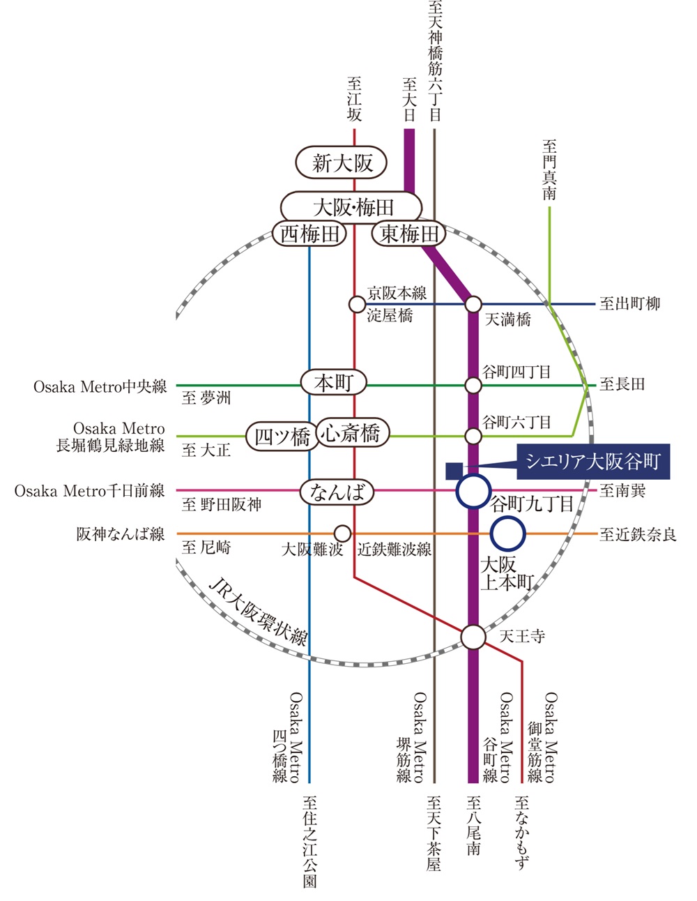 電車でのアクセス