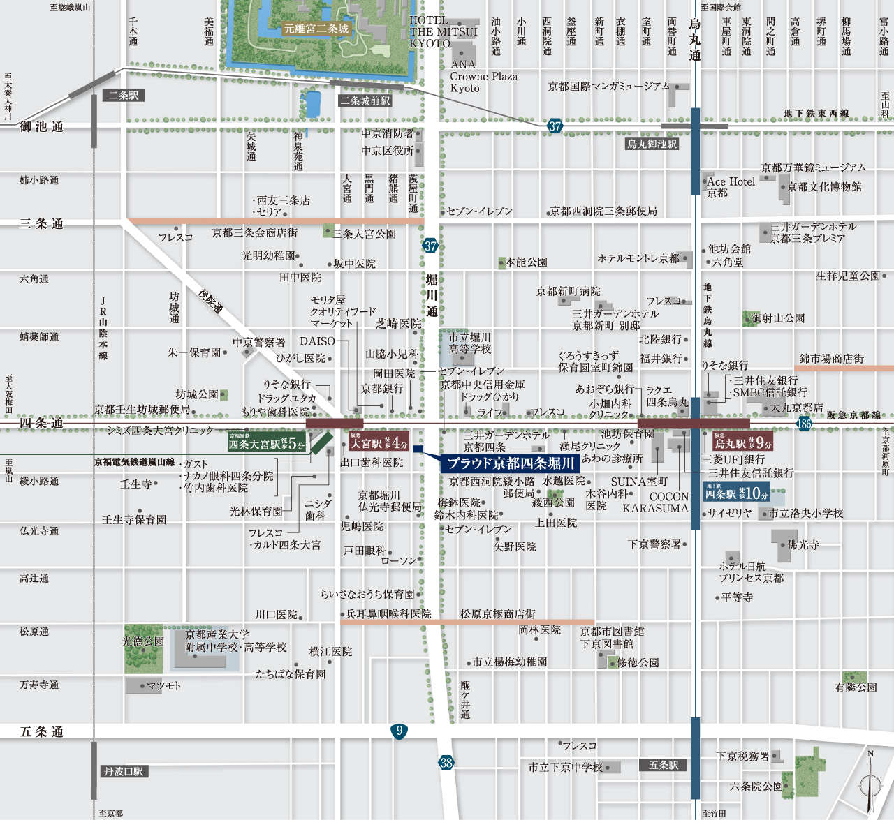 現地案内図