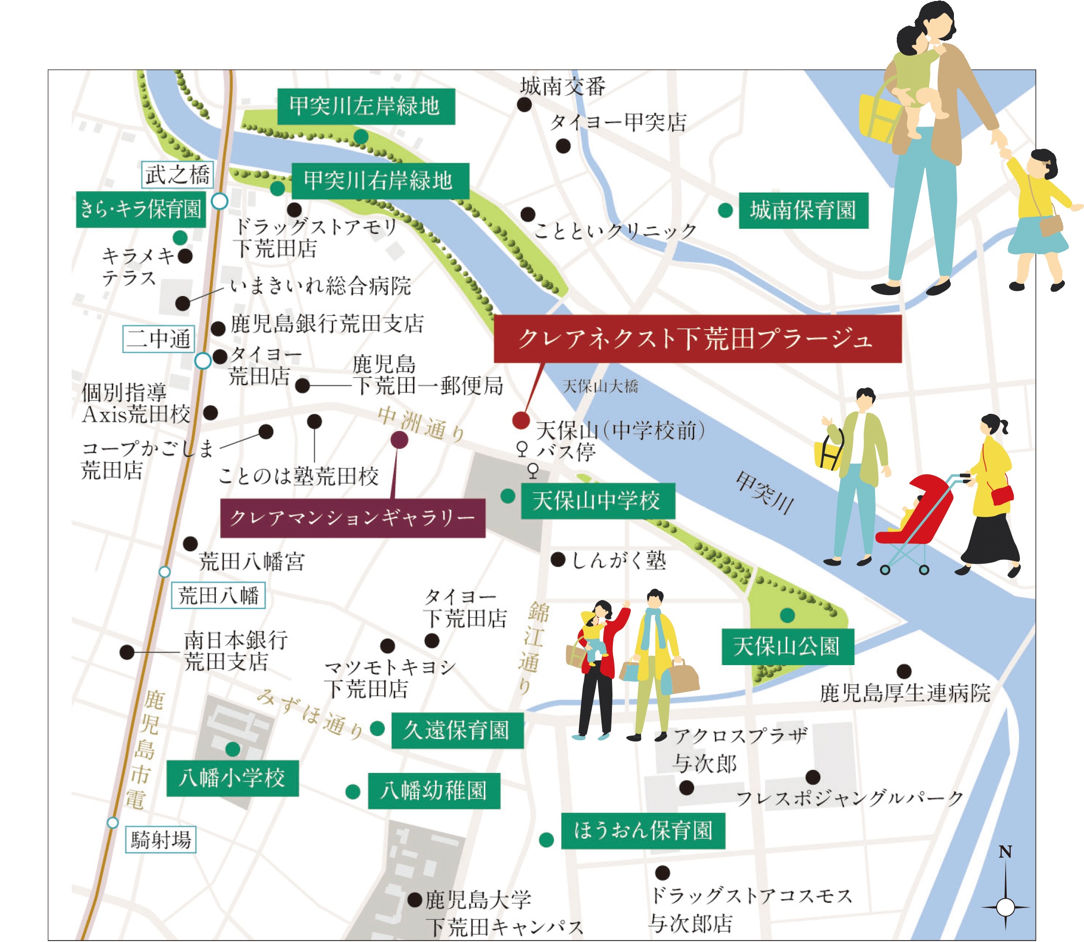 現地周辺マップ
