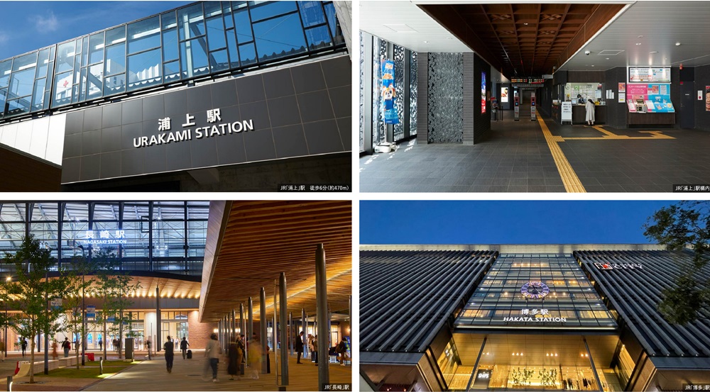 JR駅＆電停へ徒歩6分。バスや高速も利用しやすいマルチアクセス。
