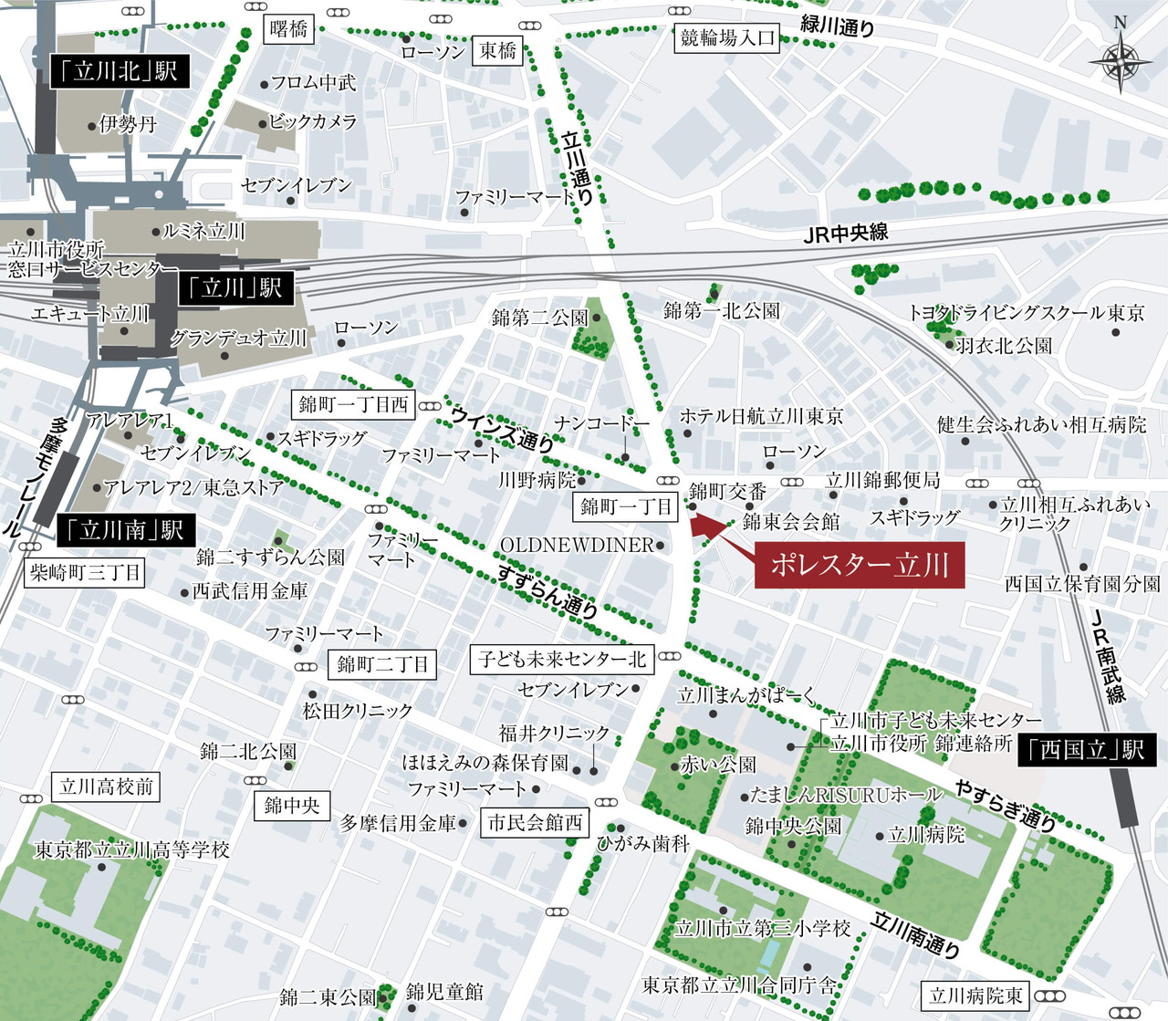 現地案内図