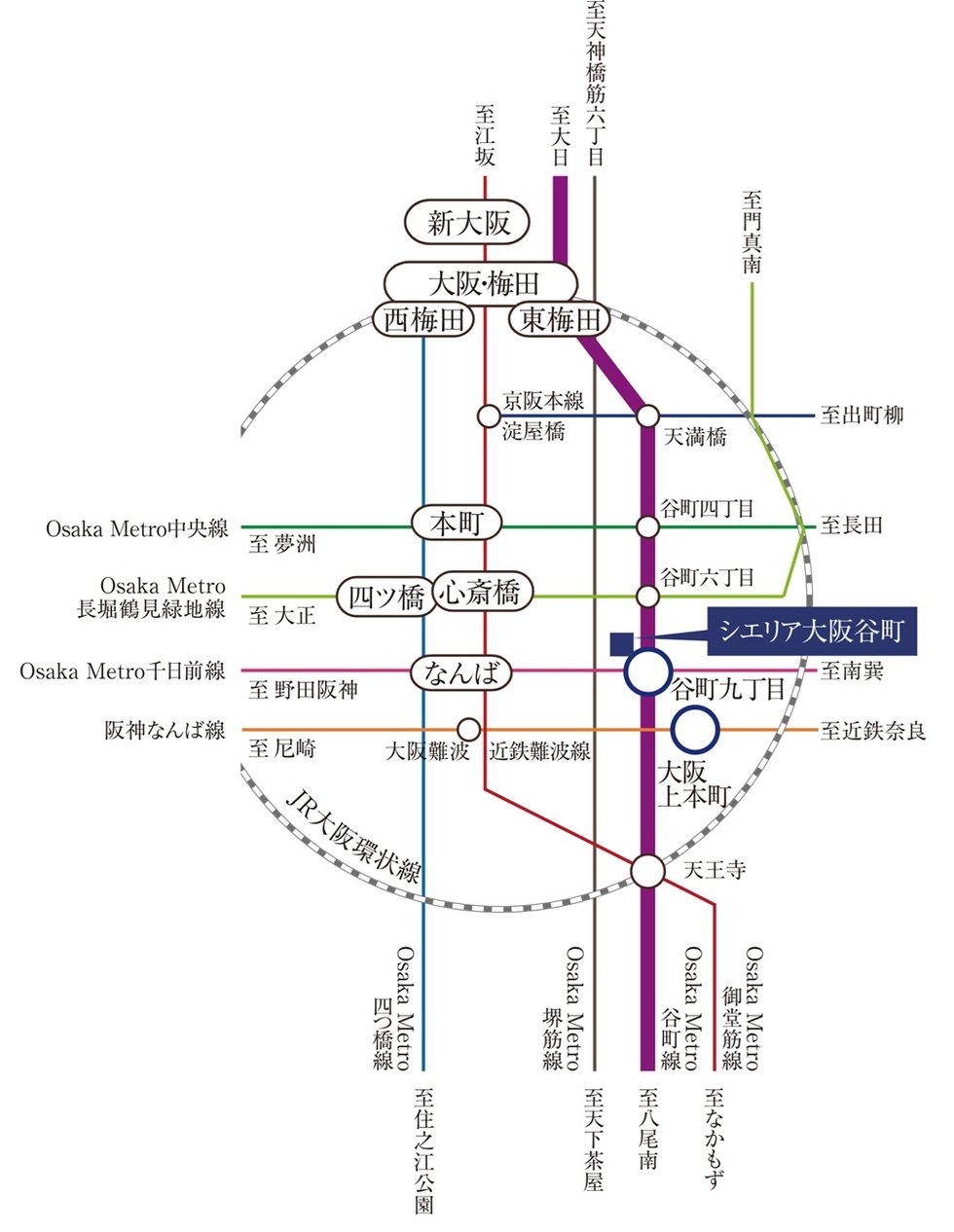 電車でのアクセス