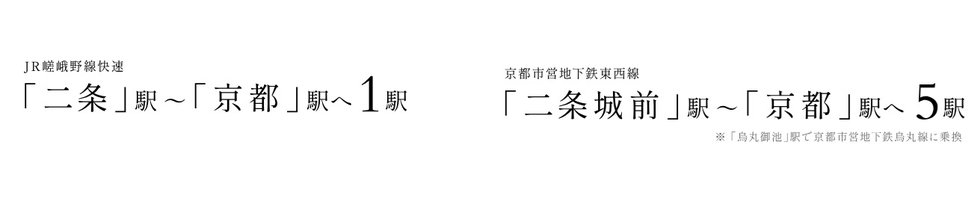 「京都」駅へもスムーズにアクセスし、全国主要都市へも縦横無尽。