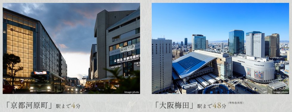 阪急電鉄京都線「大宮」駅より