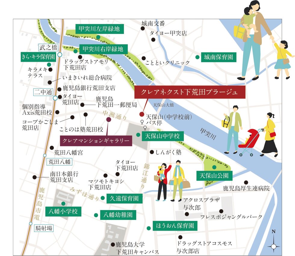 現地周辺マップ