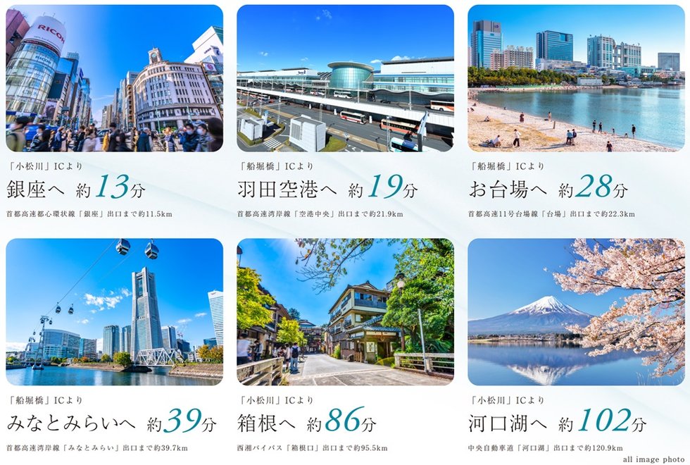 CAR ACCESS
最寄りのICも近く主要な幹線道路への乗り入れもスムーズなカーアクセス。