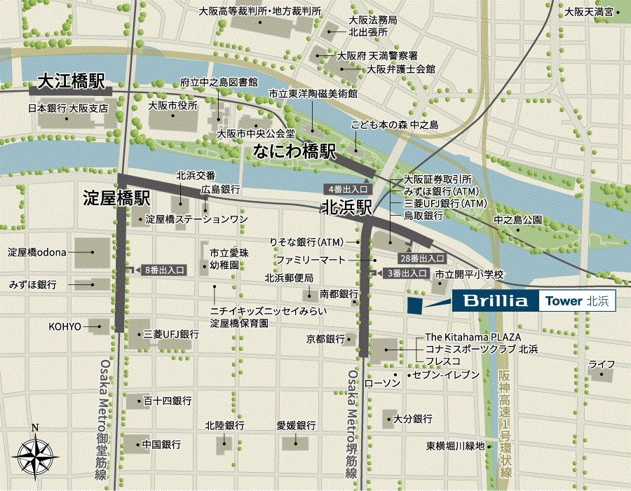 現地案内図（狭域）