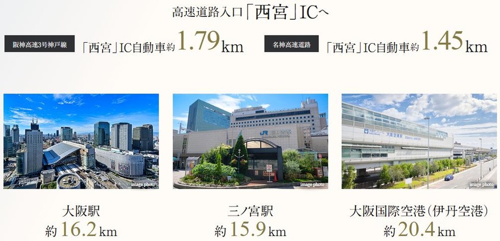 高速道路を駆使する、快適なカーアクセス。