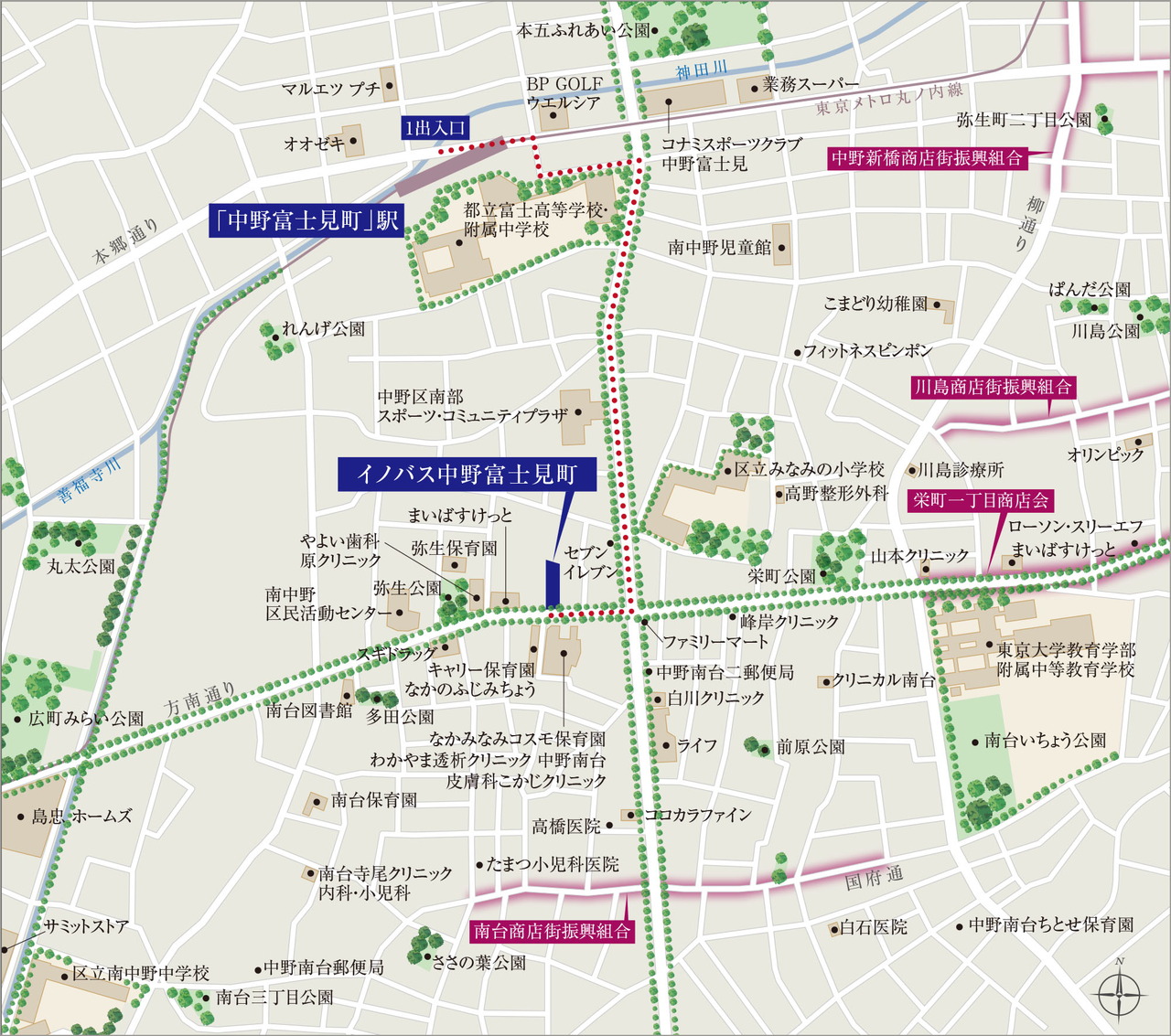 現地案内図