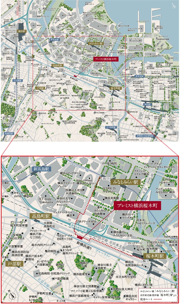 現地案内図