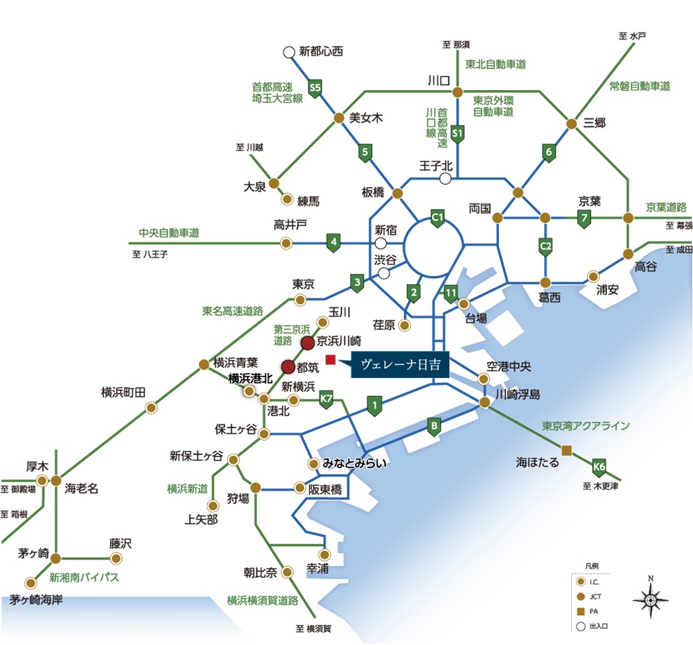 都心に、レジャースポットに、快適カーアクセス。