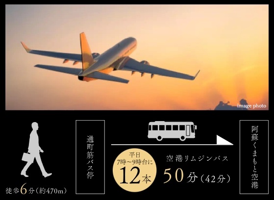 阿蘇くまもと空港までも快適アクセス