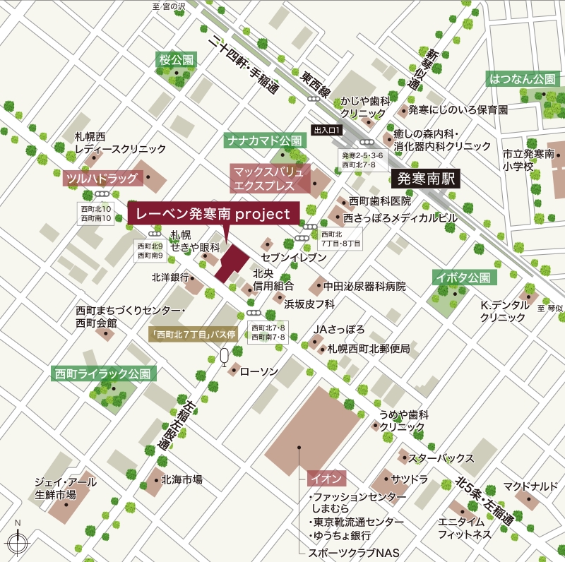 現地案内図