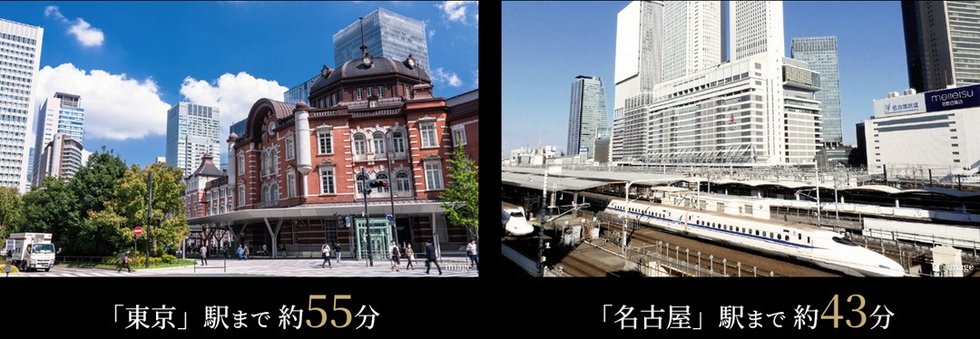 JR「静岡」駅から東海道新幹線「ひかり」利用（通勤時）