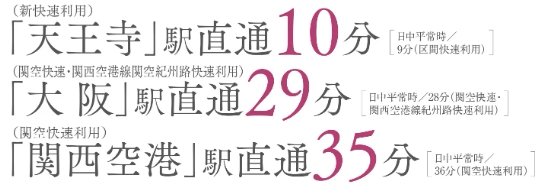 JR阪和線「三国ヶ丘]駅より