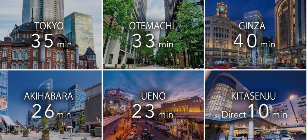 都心の主要駅へマルチに広がるネットワーク。