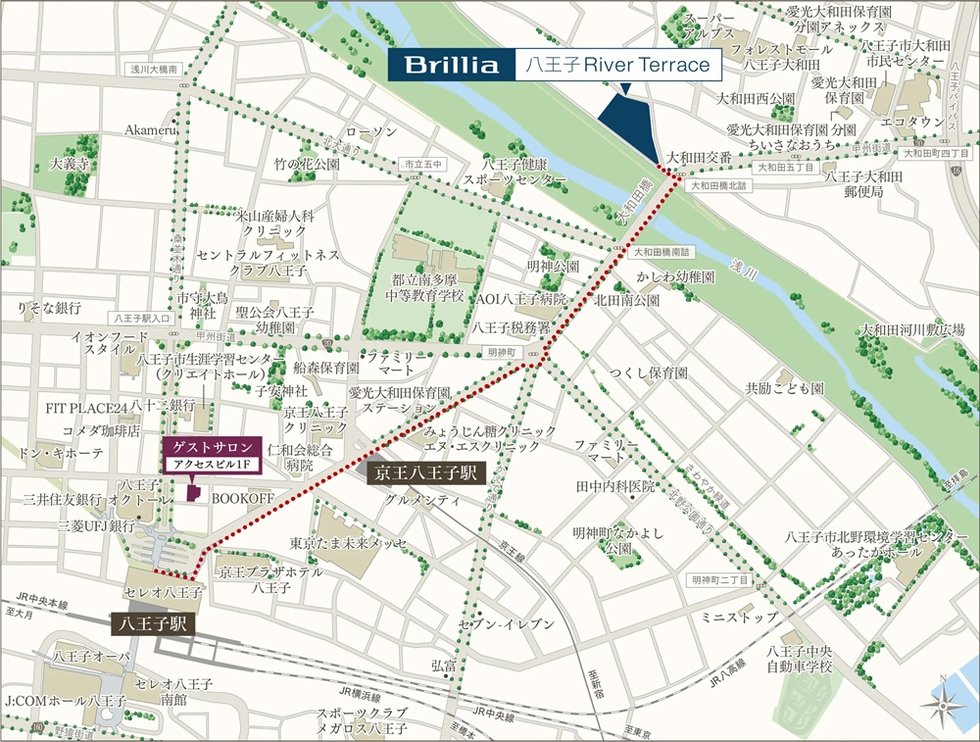 現地案内図