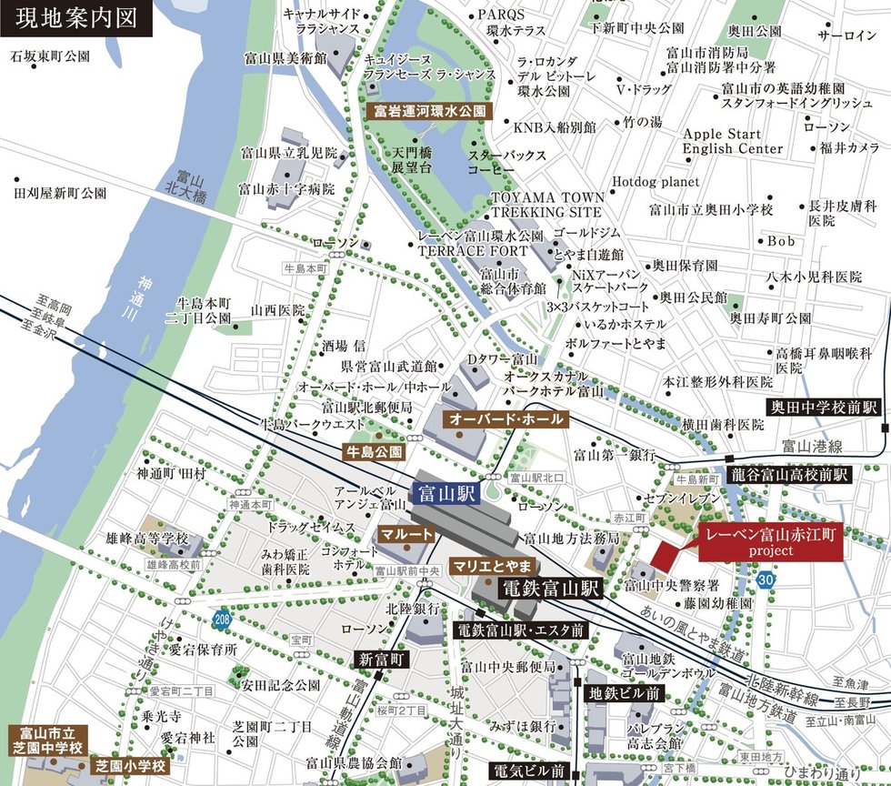 現地案内図