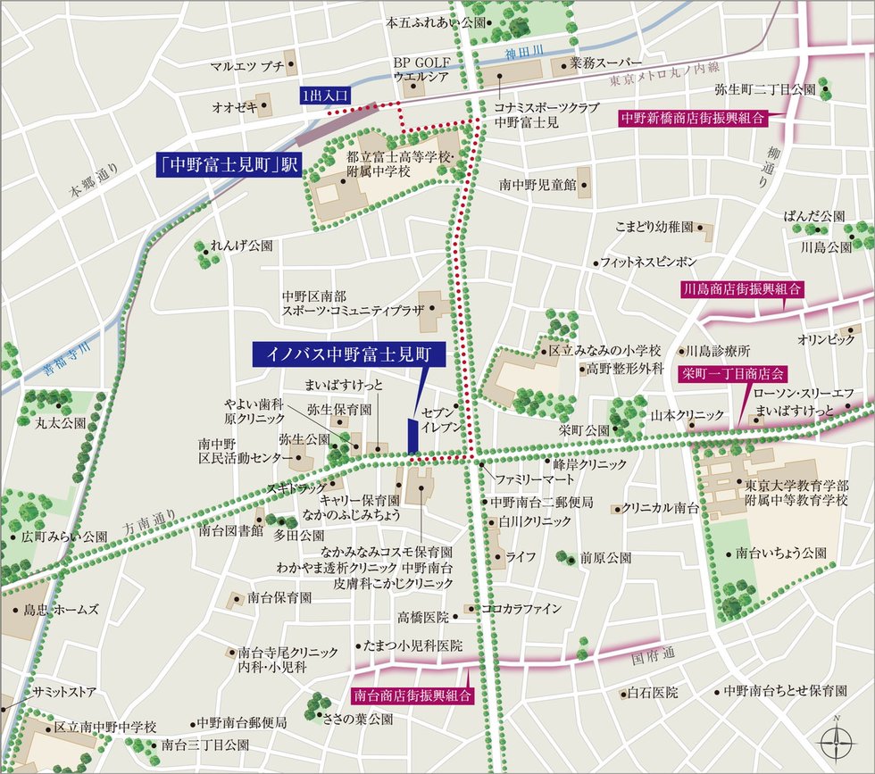 現地案内図