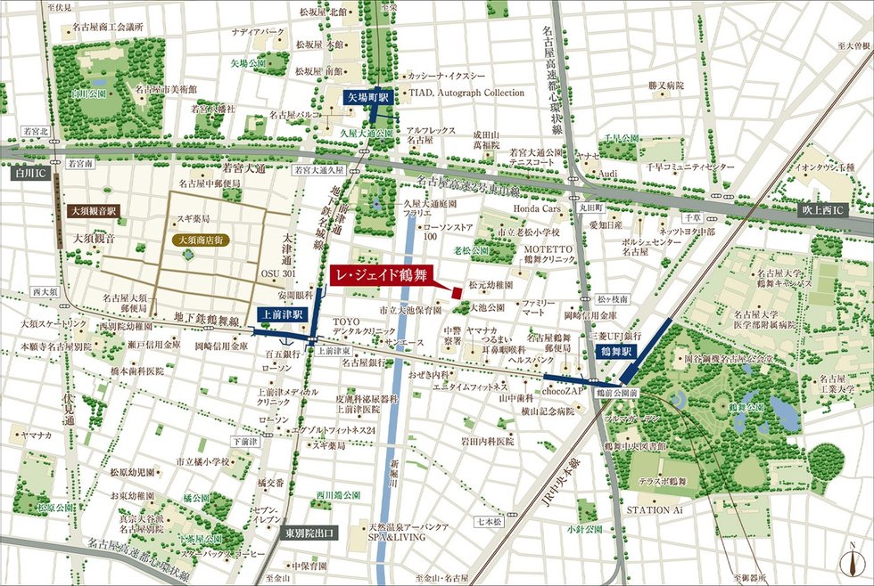 現地案内図