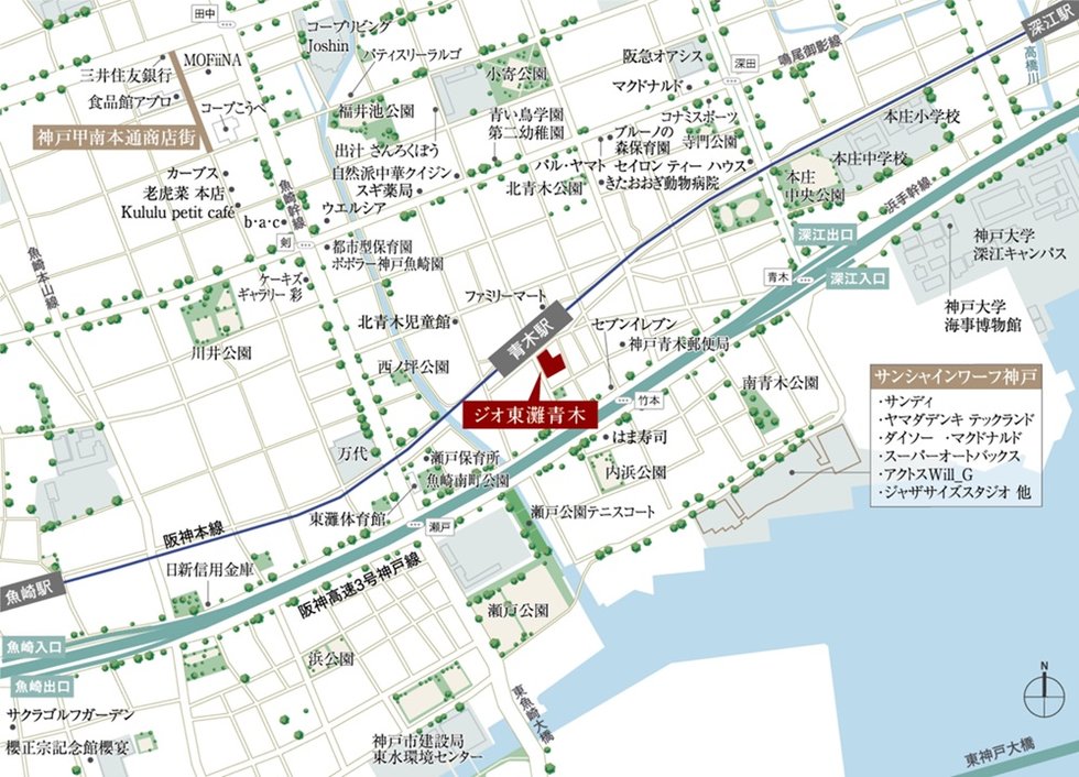 現地案内図
