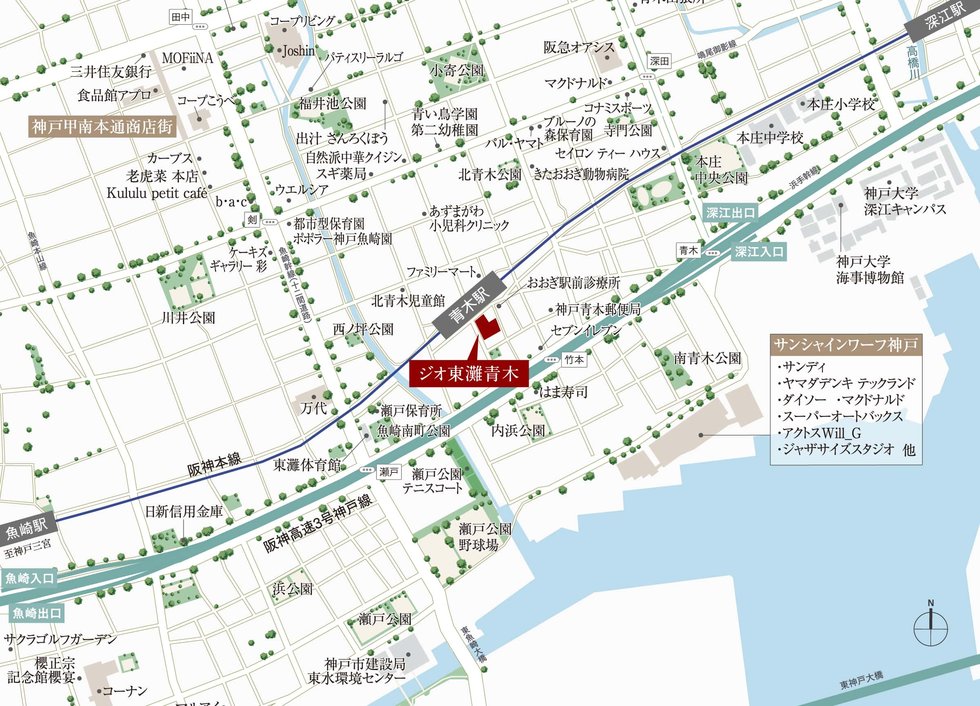 現地案内図