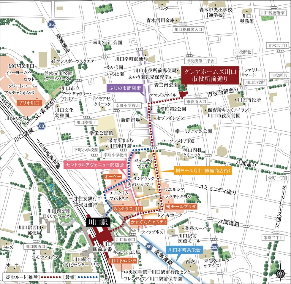 現地案内図