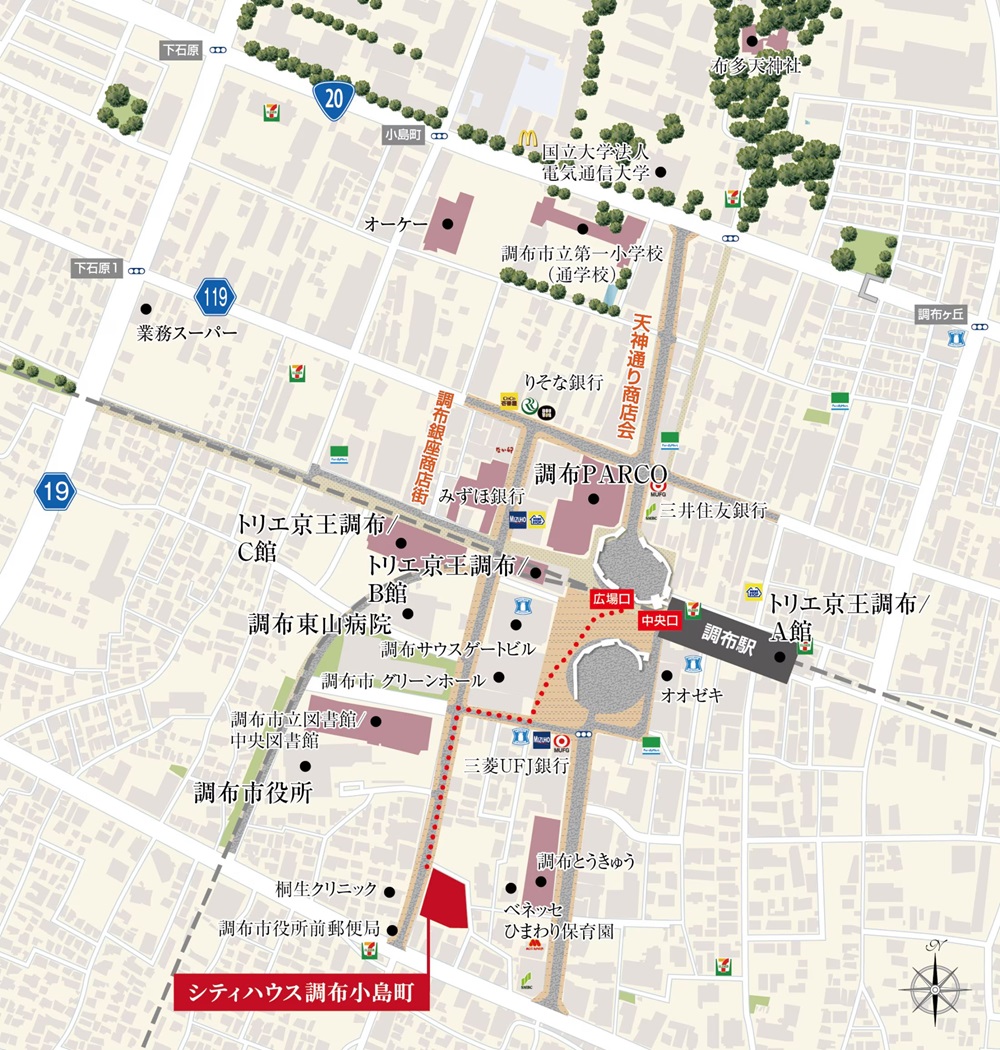 現地案内図