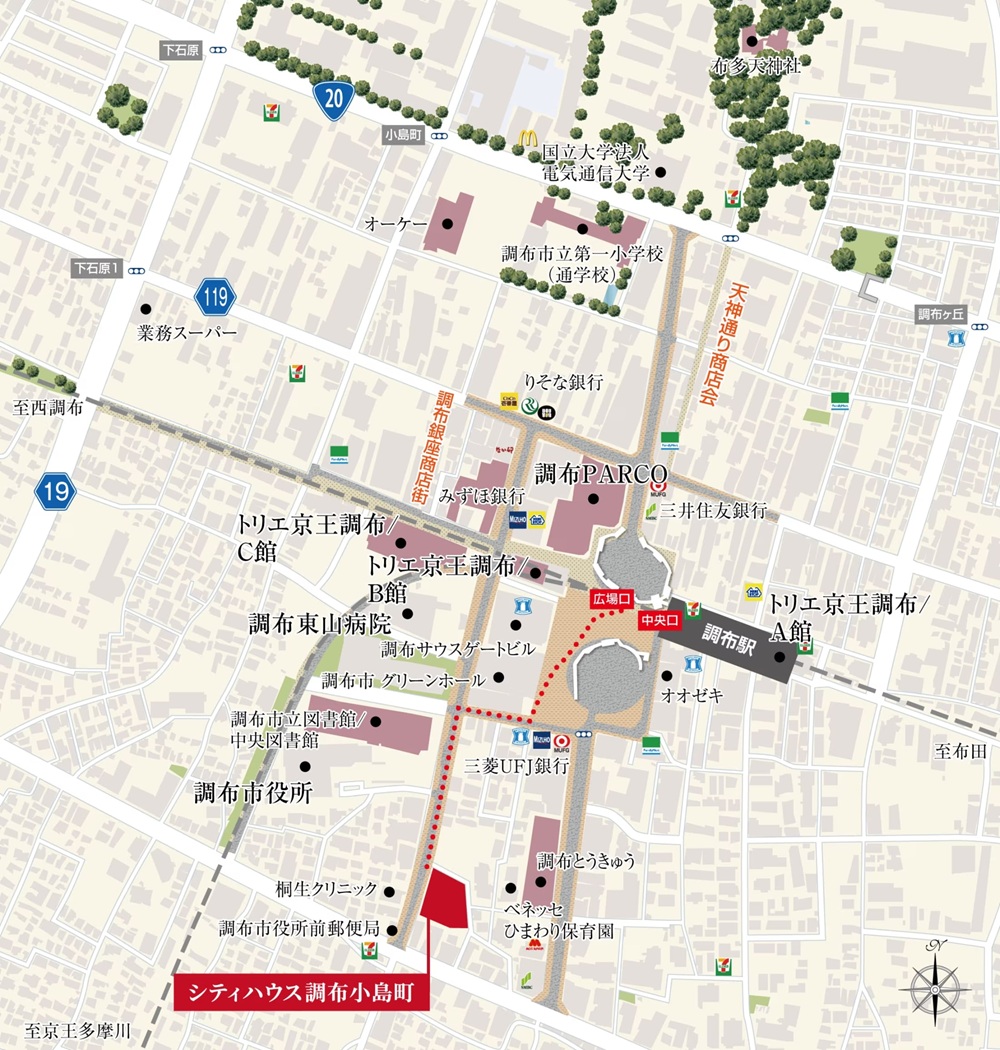 現地案内図