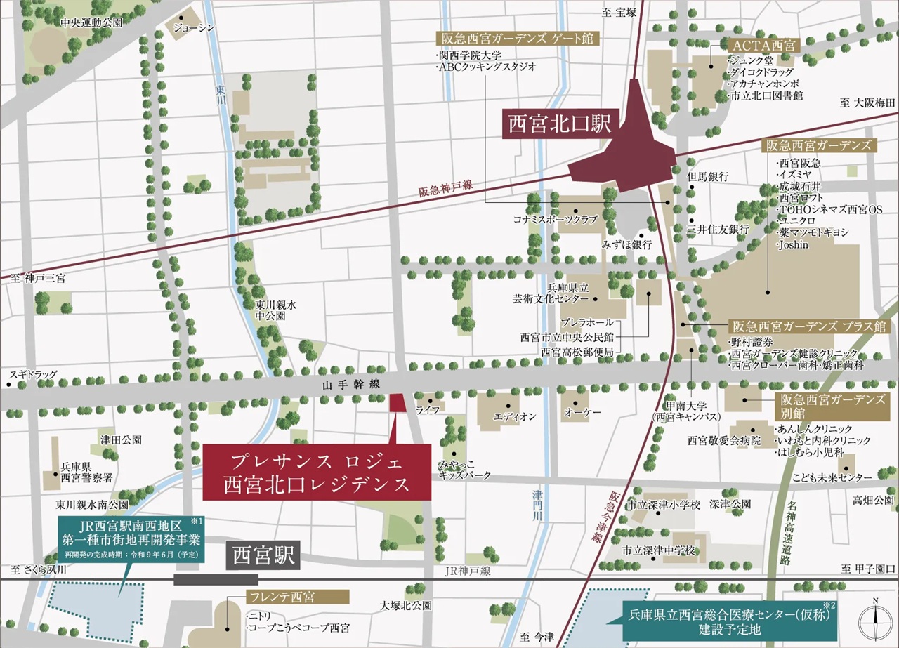 現地案内図