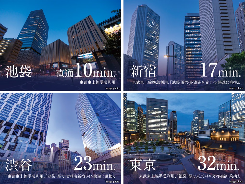 徒歩1分（イースト）／徒歩2分（セントラル）の東武東上線「上板橋」駅から