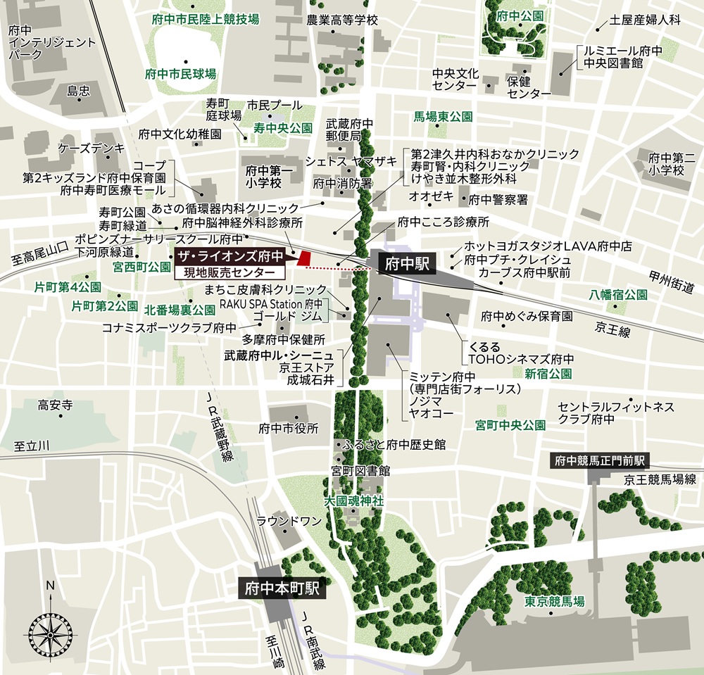 現地案内図／現地販売センター