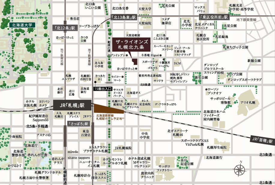 現地案内図（広域マップ）