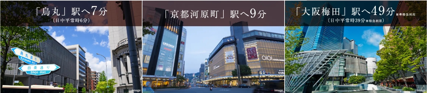 阪急「西京極」駅から
