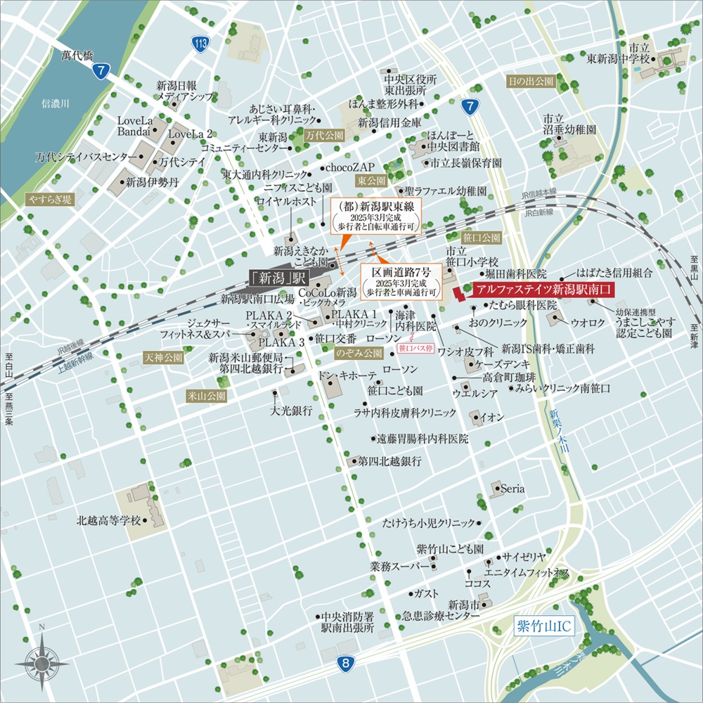 建設予定地案内図
